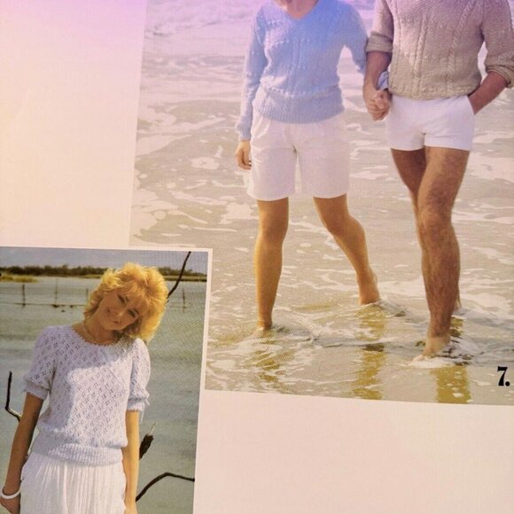 Susan Bates Patons Cotton Tops 80s Knitting Patterns Vintage Booklet 21 Pages 🧵 - Picture 7 of 9